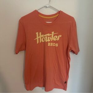 Howler Brothers Coral Tee with Yellow Accent